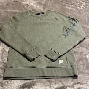 Olive green Carhartt sweatshirt - like new, worn once!